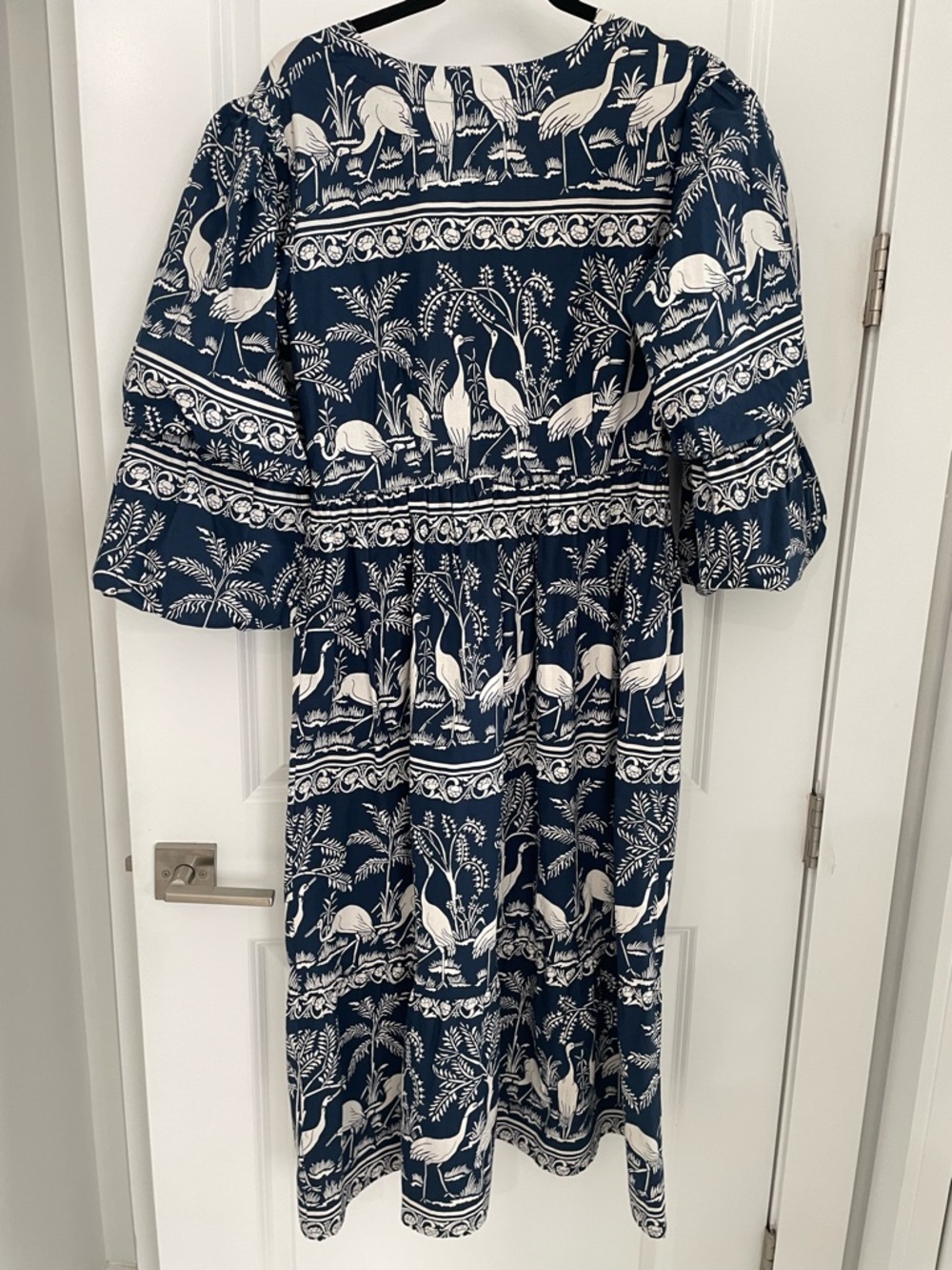 NEW Beyond By Vera Bianca Midi Dress in Harmony Blue coastal luxury.   2 - Picture 10 of 14